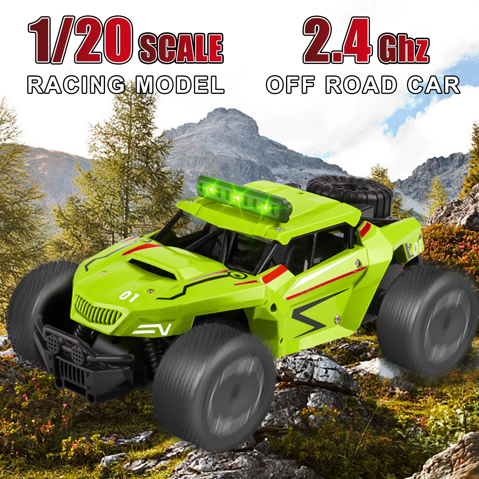 

1/20 2.4GHz RC Racing Car Off-Road Car Racing Car Remote Control Truck Vehicle Climb Crawler Model Toys Children Gifts