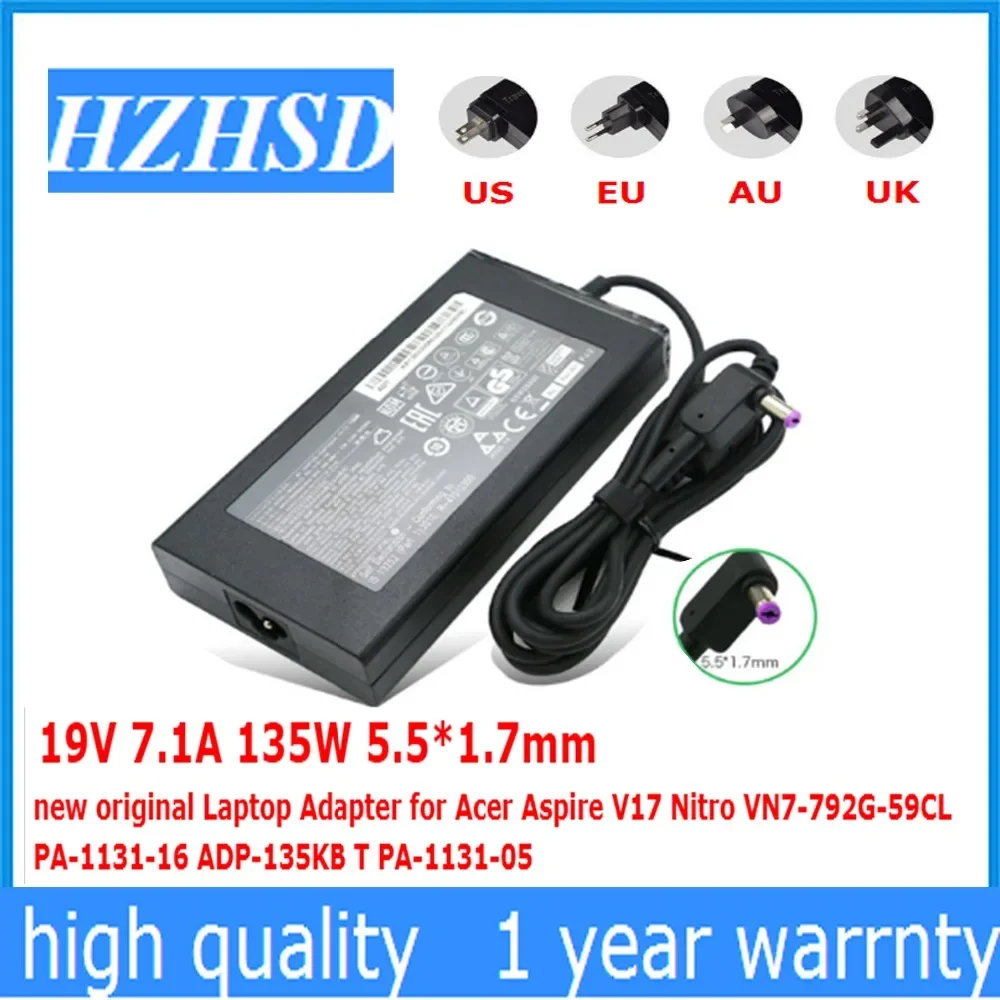 19 В 7 1 А 135 Вт 5 5*1 мм новый оригинальный адаптер для ноутбука Acer Aspire V17 Nitro VN7-792G-59CL