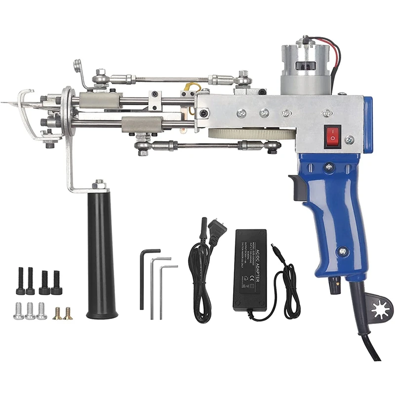 

Tufting Cut Pile With 5-45 Stiches/Sec,Rug Machine Starter Kit Adjustable Efficient Rug Tufting Carpet Making US Plug