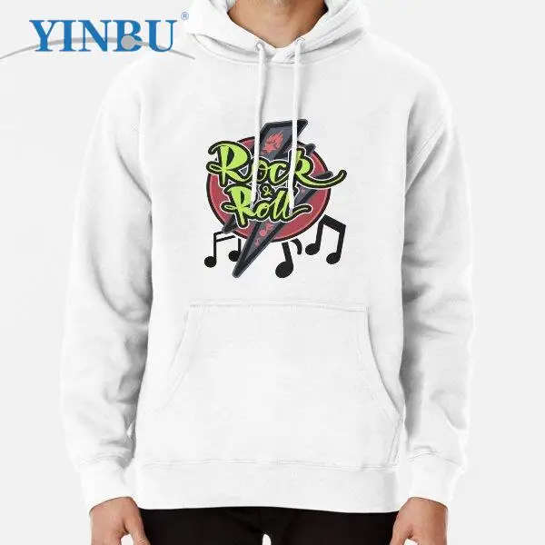 

Rock and roll, music cords pullover hoodie 2023 new in sweatshirts Fashion clothes for men streetwear