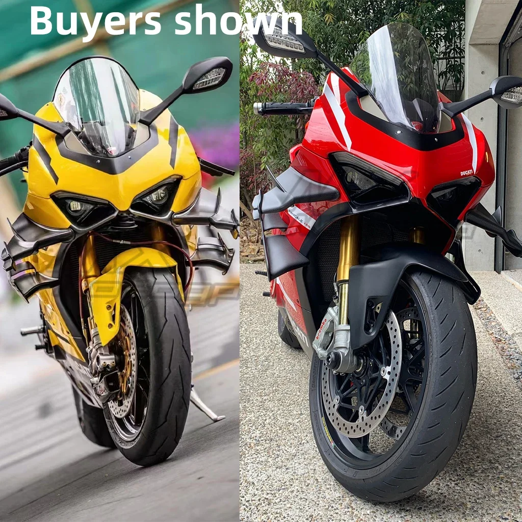 Мотоциклетные крылья из углеродного волокна боковые фиксированные дефлектор