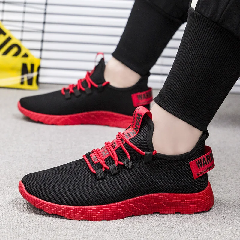 New Pattern Men Casual Shoes Mesh Breathable Cushioning Road Running Youth Sneaker Free Shipping Anti Slip Male Walking Shoes