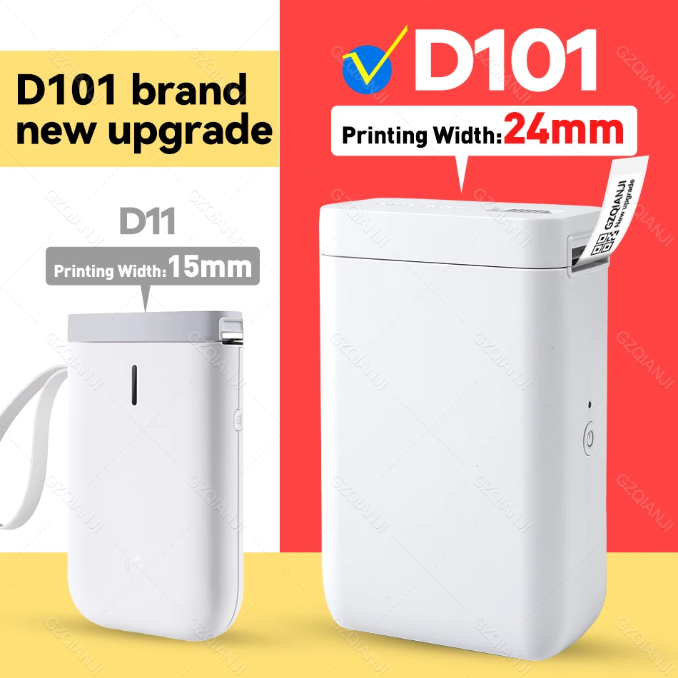 

Термопринтер для этикеток D101 D11, портативный карманный принтер для этикеток без чернил для телефона, дома и офиса, миниатюрный рулон бумаги ...