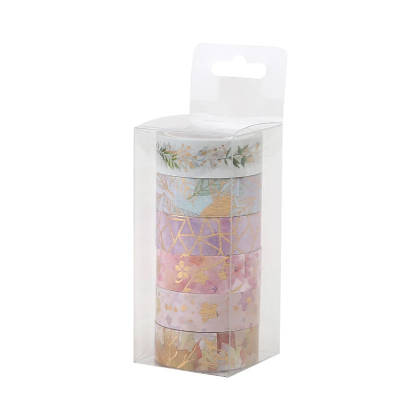 

Набор лент Sakura Washi 6 шт., золотая фольга