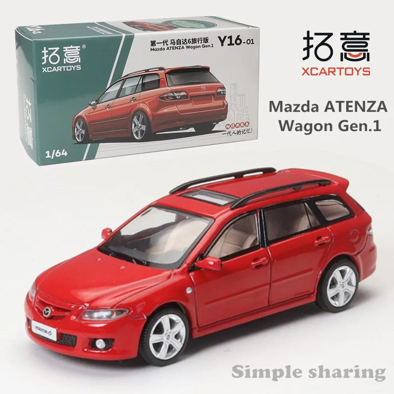 

XCarToys 1/64 Mazda ATENZA Wagon Gen.1 Red Alloy Diecast Model Car Toy Collection Gift