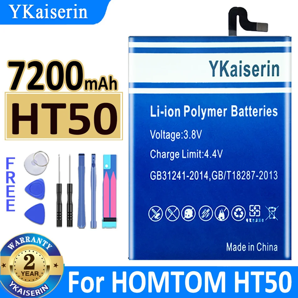 

7200MAH YKaiserin Battery HT50 For HOMTOM HT50 New Bateria + Track NO