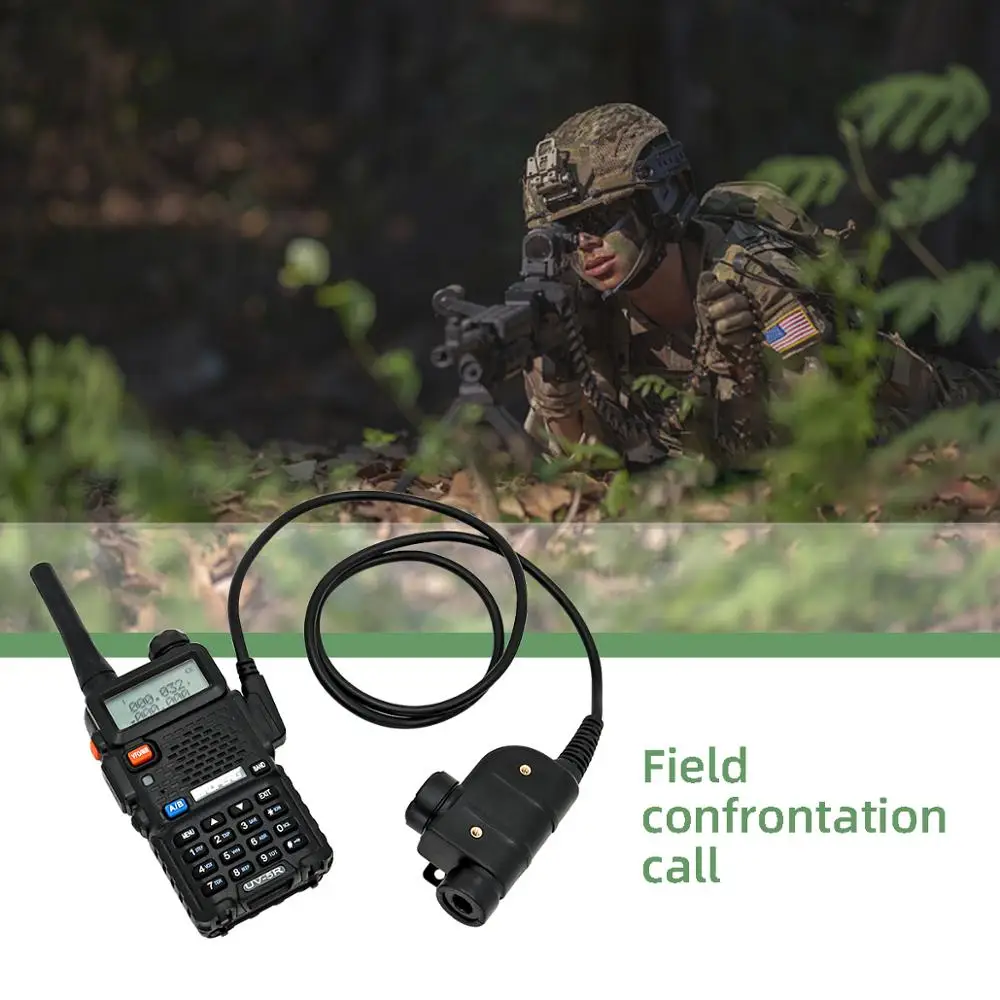 TS TAC-SKY Tactical Headphones PTT U94 PTT Military Adapter Walkie Talkie for Outdoor Hunting Hearing Protection Headphones