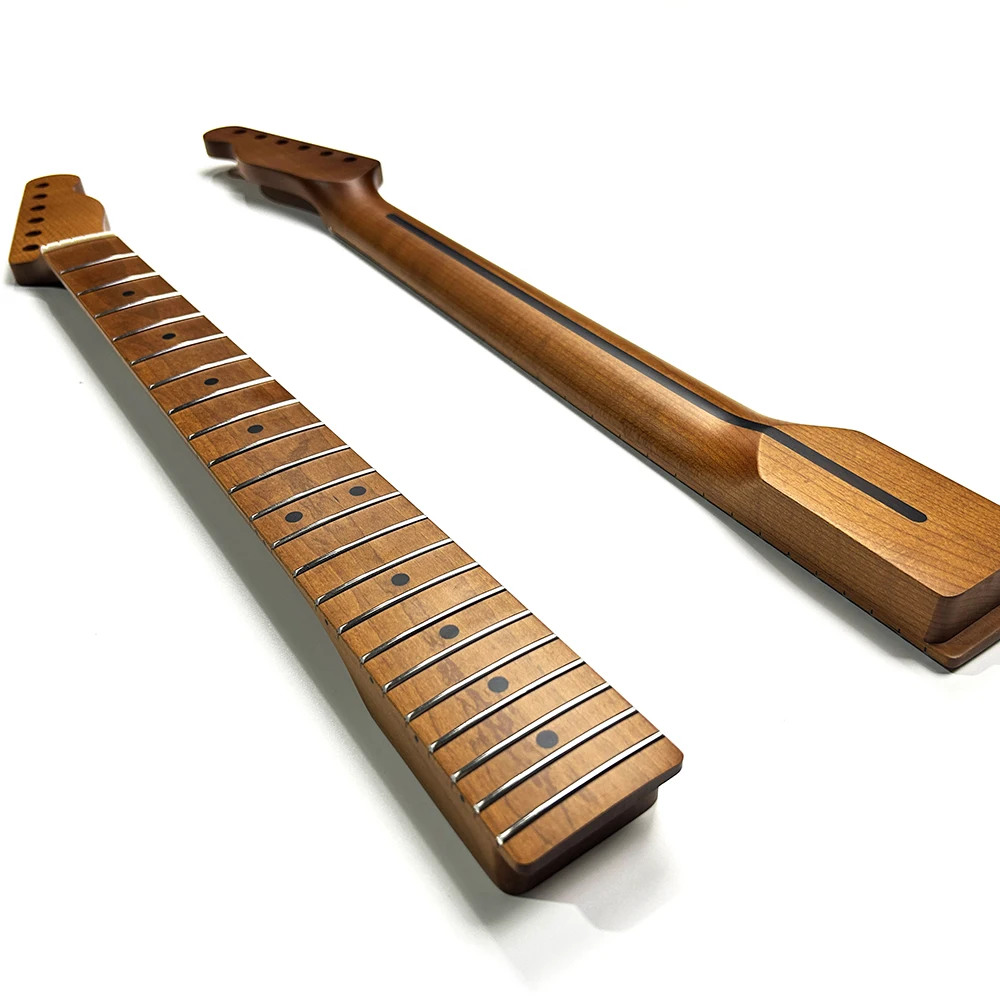 TL Neck 22 лада сатин жареный клен с полосой из розового дерева Замена шеи гитары в