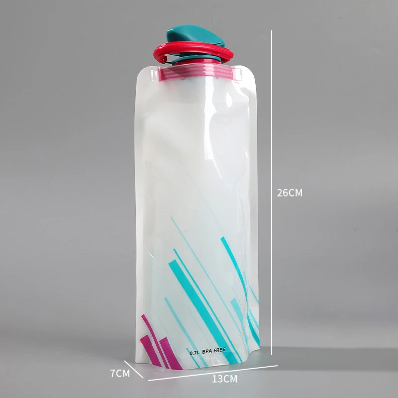 Складные бутылки для воды гибкий многоразовый дорожный мешок мягкая фляжка