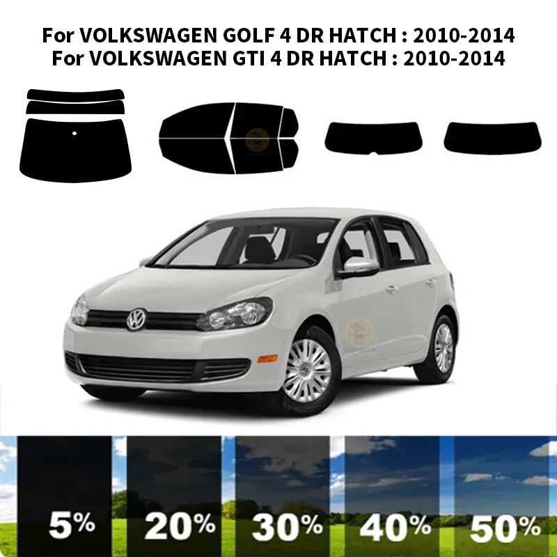 

Нанокерамическая Автомобильная УФ-пленка Precut для окон, автомобильная пленка для окон для VOLKSWAGEN GTI 4 DR Hatchback 2010-2014