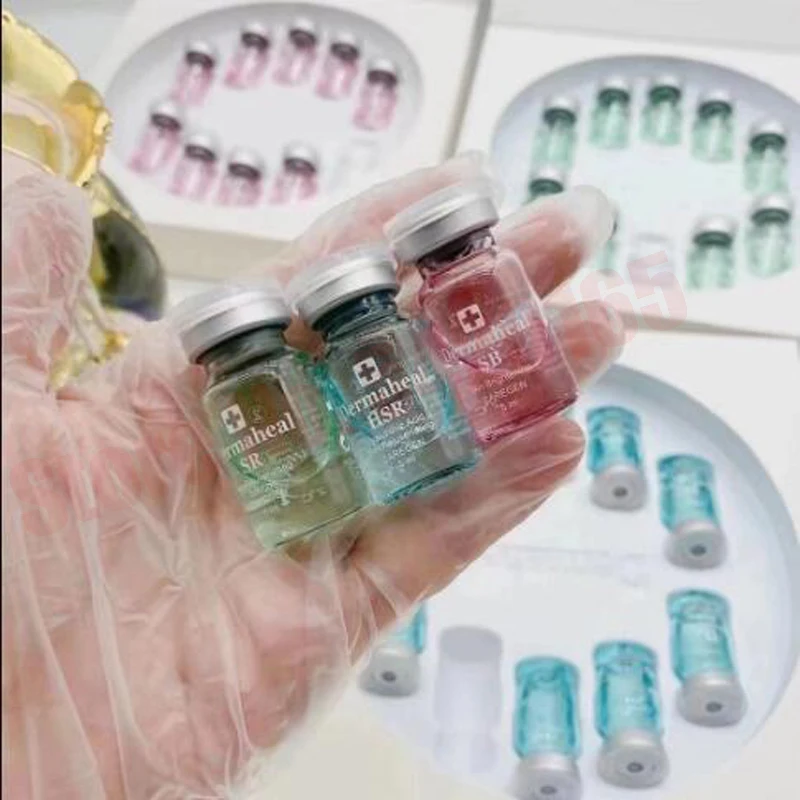 10 vials Dermaheal Hyaluronic Acid Ampoule Serum Anti-aging Freckle Skin Repair Bright For Dr Pen Microneedles Mesotherapy |