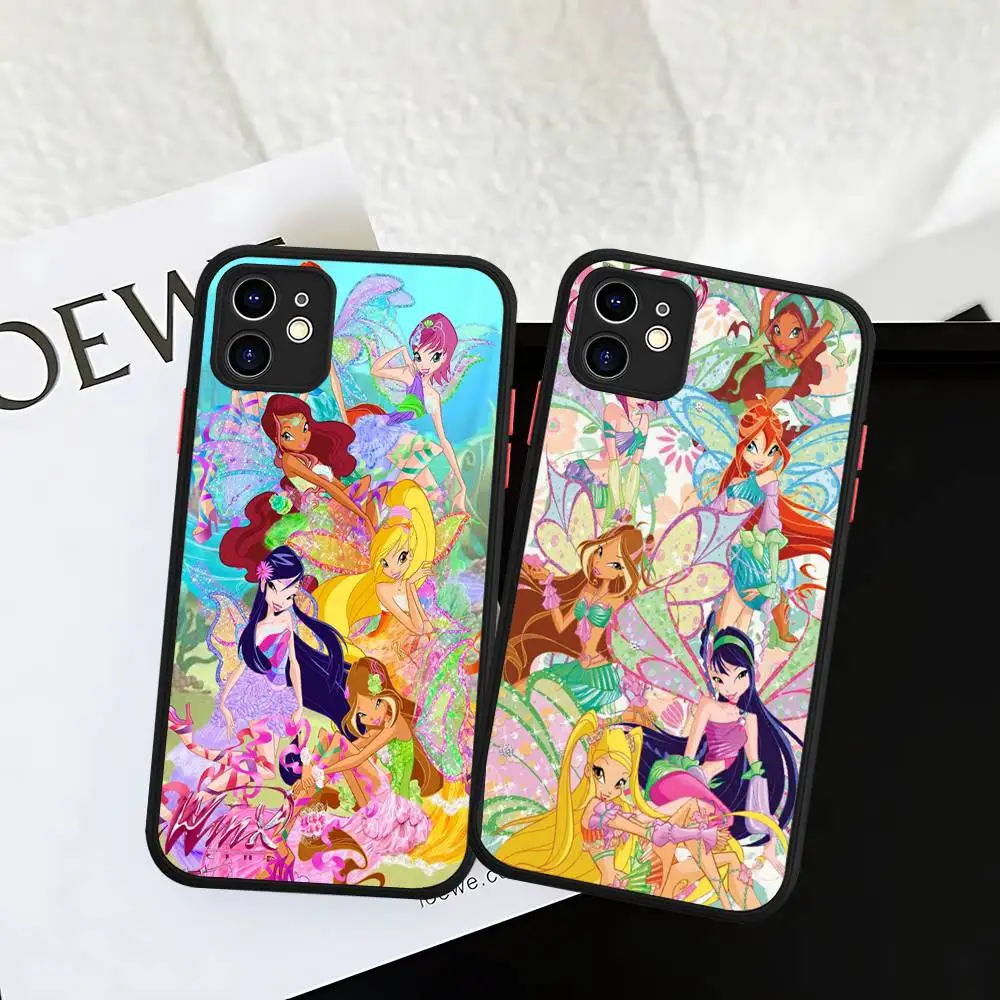 Фото Стильный и милый чехол Winx Club для iPhone 16, 15, 14 Plus, 15, 13, 12, 11 Pro Max, X, XS MAX, матовый №2