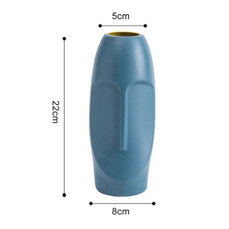 2 шт. декоративная ваза с абстрактным изображением человеческого лица