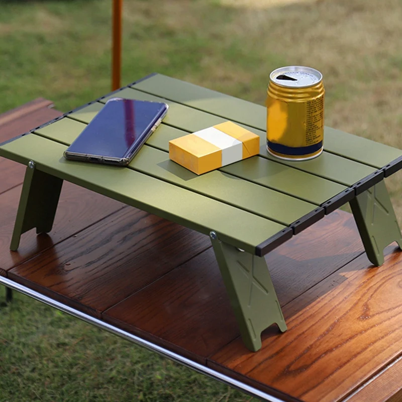 Mini mesa plegable al aire libre, mesa de tienda de campaña, mesa...