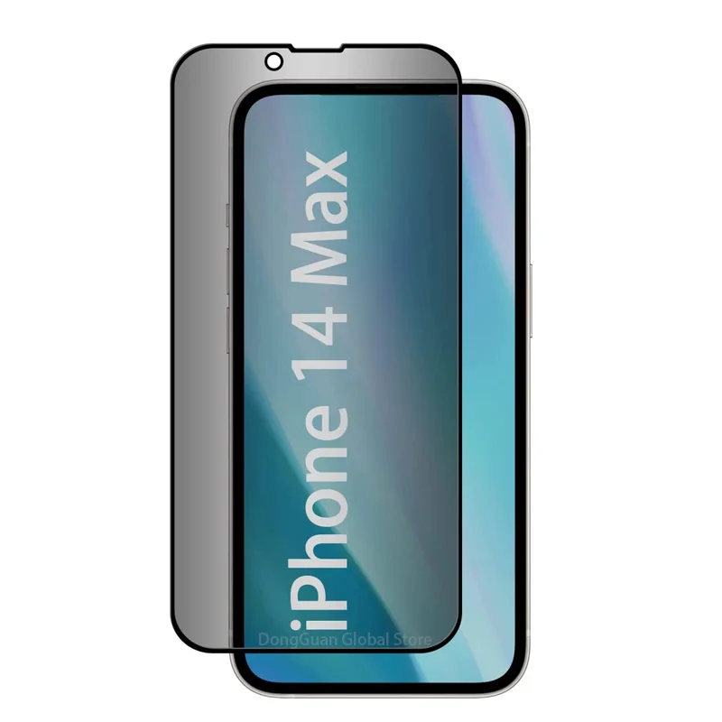 

1/4 шт. противошпионское закаленное стекло для iPhone 14 Max защита для экрана Защитное стекло для конфиденциальности