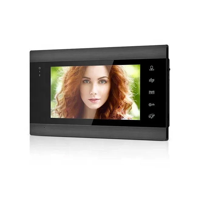 Визуальный домофон Bcom Tuya Poe с замком видеодомофон 2 монитор 4-проводной Интерком