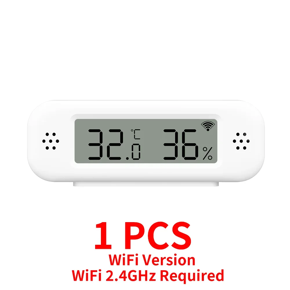 

Мини-датчик Температуры И Влажности Tuya Wi-Fi Для Умного Дома, Совместимый С Google Assistant Alexa