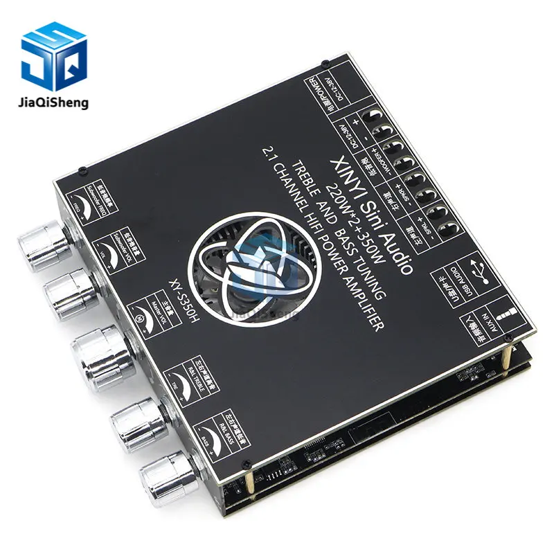 

XY-S350H 2.1 channel TPA3251 Bluetooth power amplifier board module high and low subwoofer 220W*2 + 350W