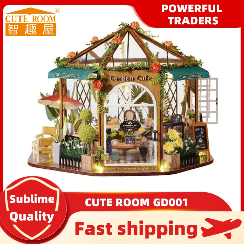 

CUTE ROOM DIY Doll House Miniature Dollhouse With Furnitures Wooden House Miniaturas Toys For Children New Year Christmas Gift