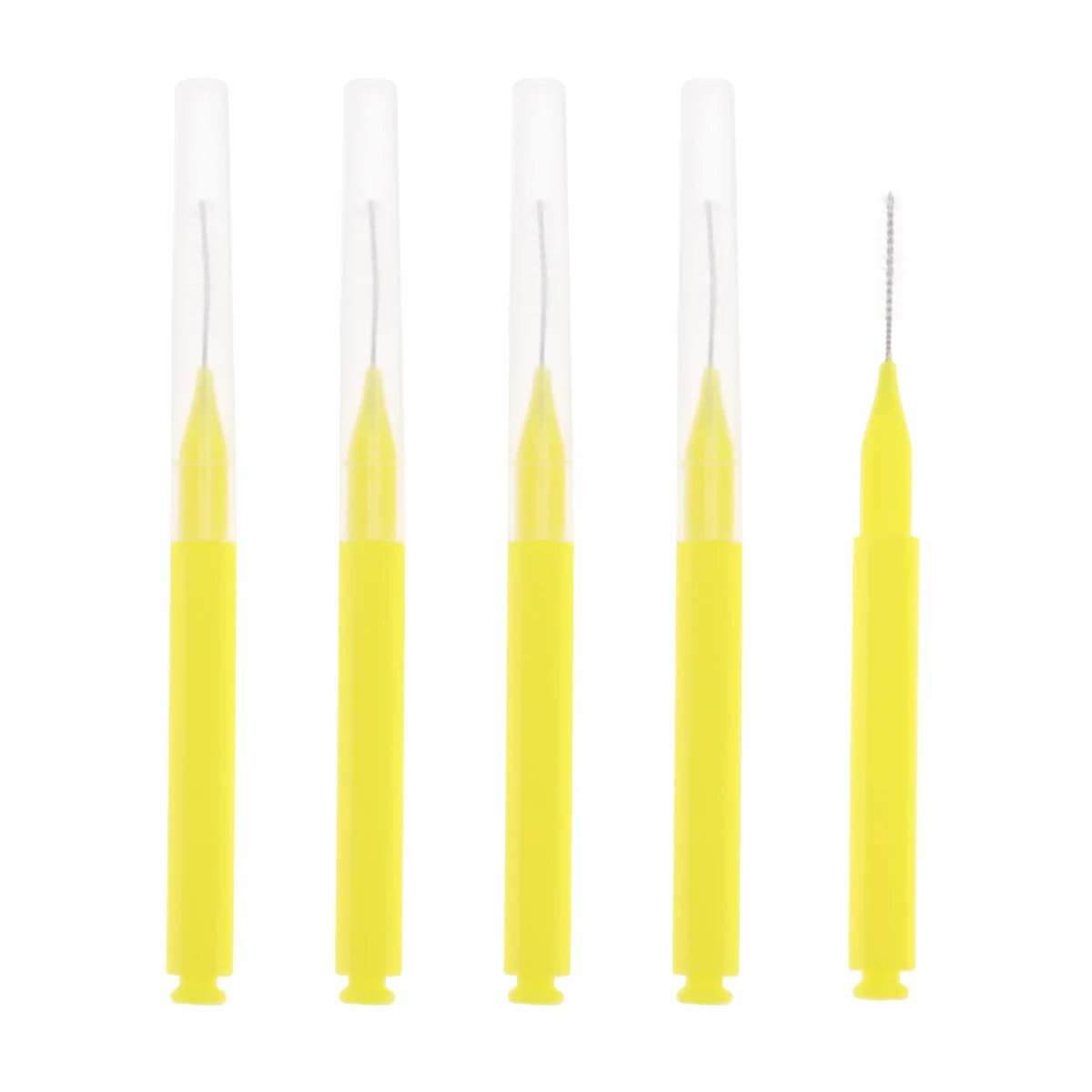

60 Pcs Plastic Toothpicks Interdental Brush Cleaners Oral Care Food Debris Tool