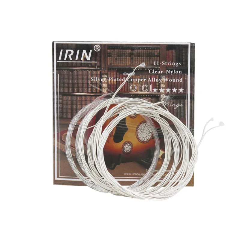 

Authentic IRIN Ude Qin String 0101 Transparent Nylon Light String, Silver Plated Copper Alloy Wrapped String Wholesale