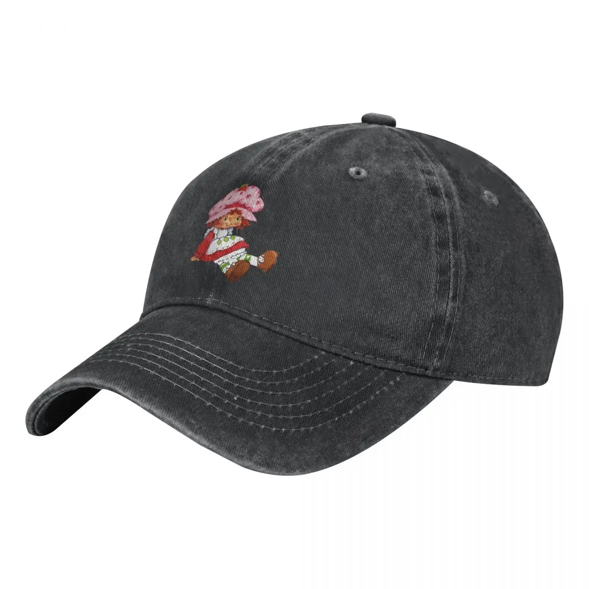 

Washed Men's Baseball Cap Strawberry Shortcake Sit Trucker Snapback Caps Dad Hat Golf Hats