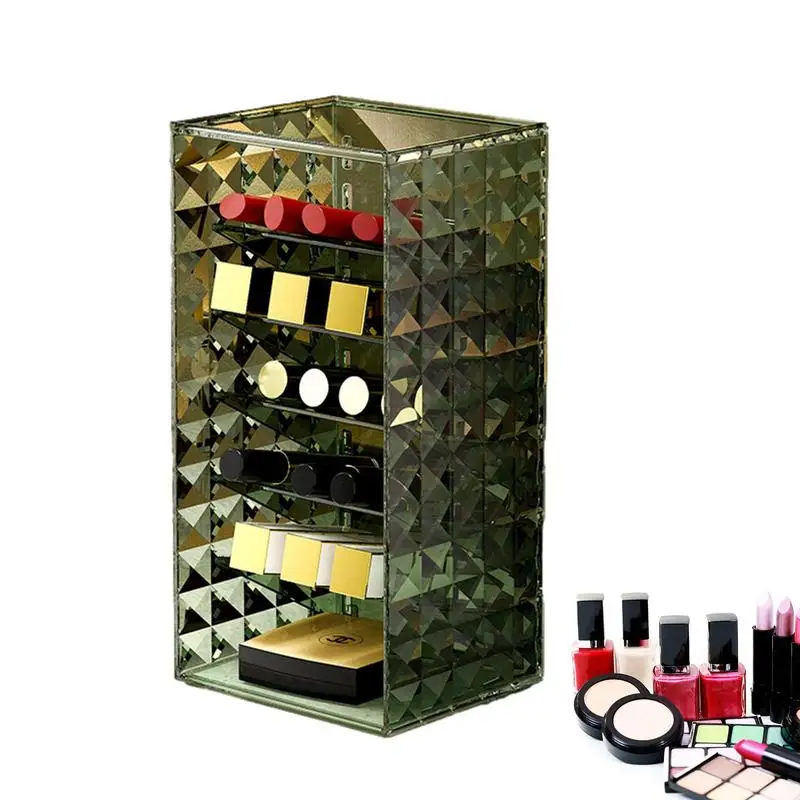 

Makeup Organizer Clear Cosmetic Storage Cases Box Clear Makeup Storage Display Cube For Bedroom Desktop Bathroom Lipliners