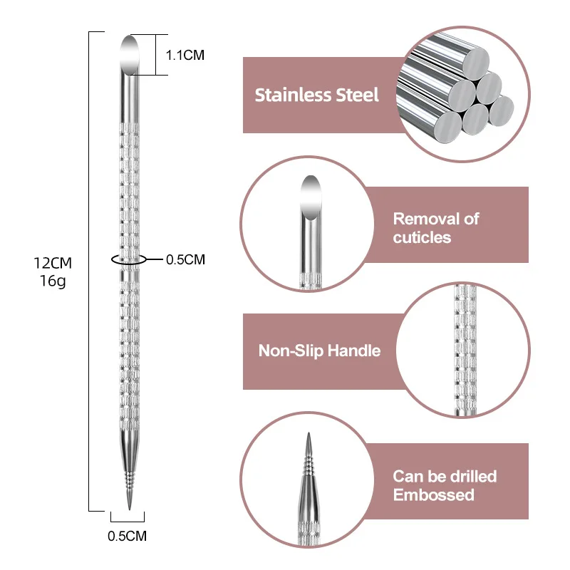Двухстороннее средство для удаления кутикулы омертвевшей кожи УФ-Гель-лак