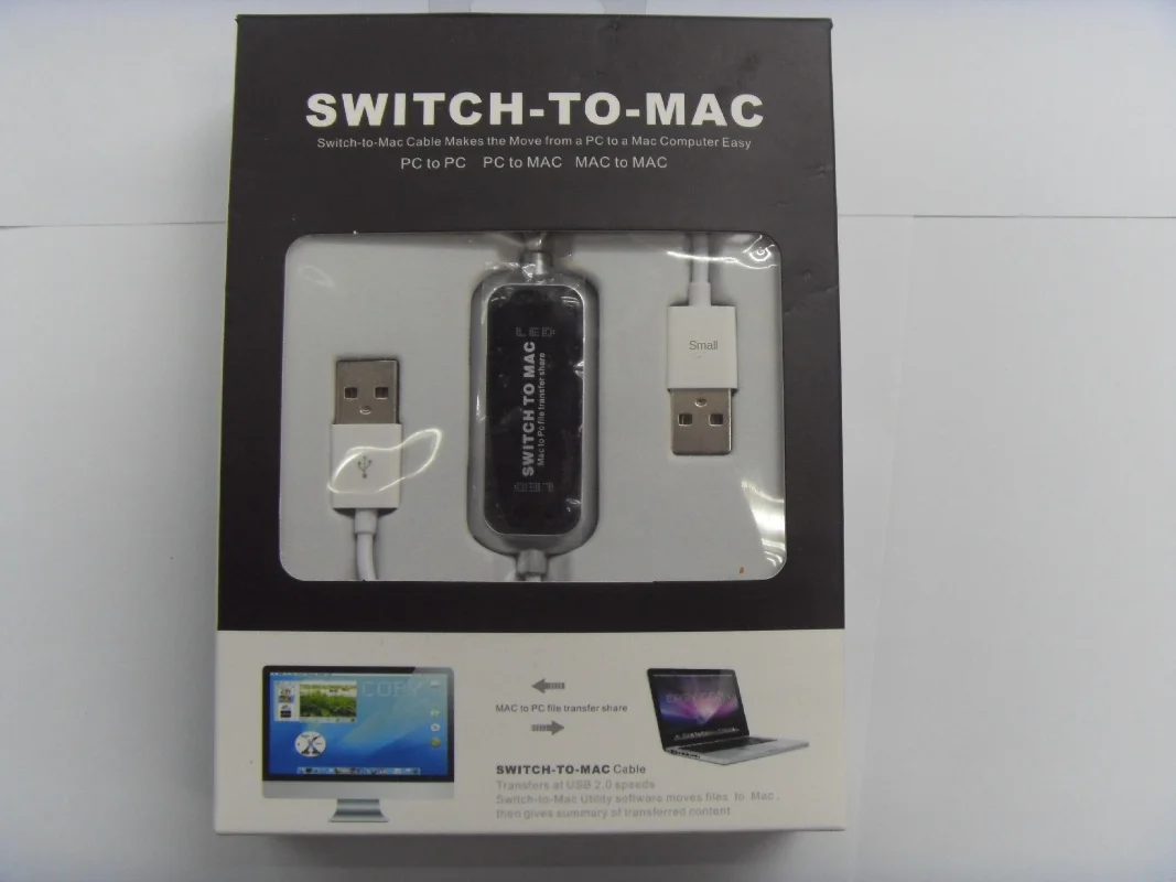 

Switch To Mac - Dual Machine USB Sharing Device for PC and Mac Data Transfer