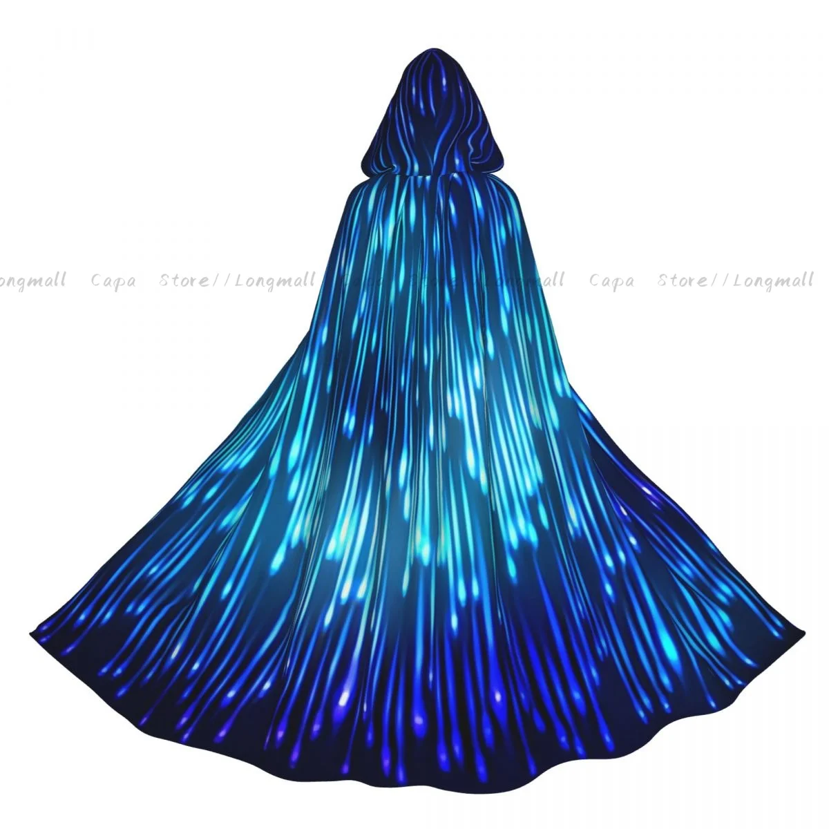 Взрослый Хэллоуин Абстрактный Космический Дождь На Синем Размытой Фон Плащ