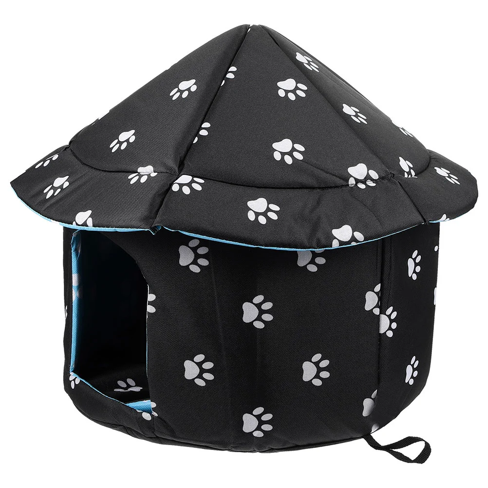 

Pet Bed Home Cat House Kennels Half Closed Nest Semi-enclosed Warm Sleeping Tent