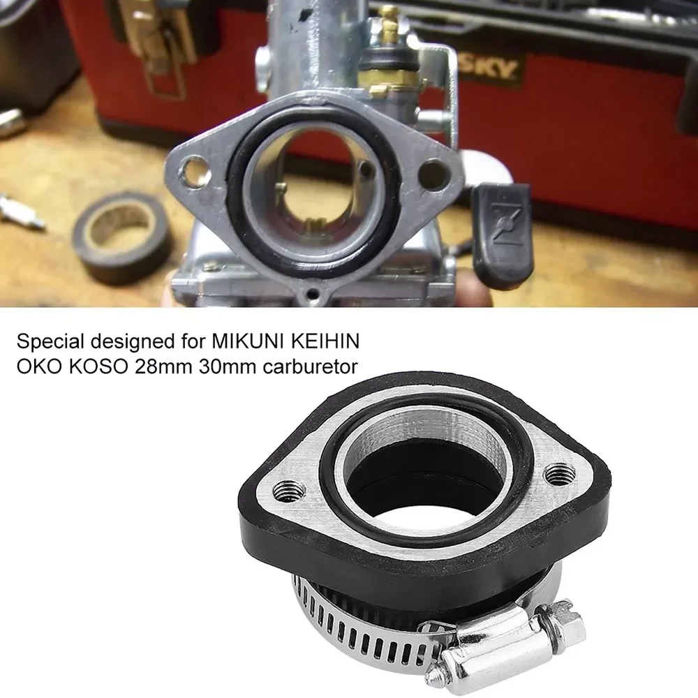 

Motorcycle Carburetor Rubber Intake Manifold Joint Boot Carburetor Interface VM24