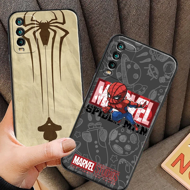 

Marvel Iron Man Spiderman Phone Cases For Xiaomi Redmi 7 7A 9 9A 9T 8A 8 2021 7 8 Pro Note 8 9 Note 9T Funda