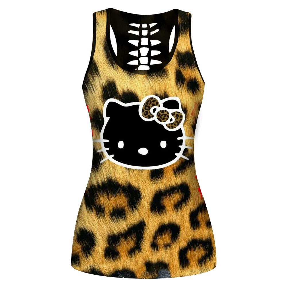 

Women's Hello Kitty T Shirts 2020 New Summer Casual Women's Boho Fashion Yoga Wear Harajuku Kawaii T Shirts