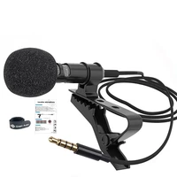 3 5mm omnidirectional microphone portable lavalier microphone clip on collar mic for smartphone outdoor stage speech mic