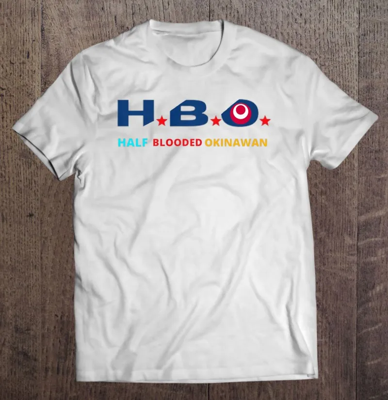 

Футболка HBO с половинной кровью Okinawan Pride Premium, мужская одежда в стиле Харадзюку, футболки большого размера, футболка, эстетическая одежда