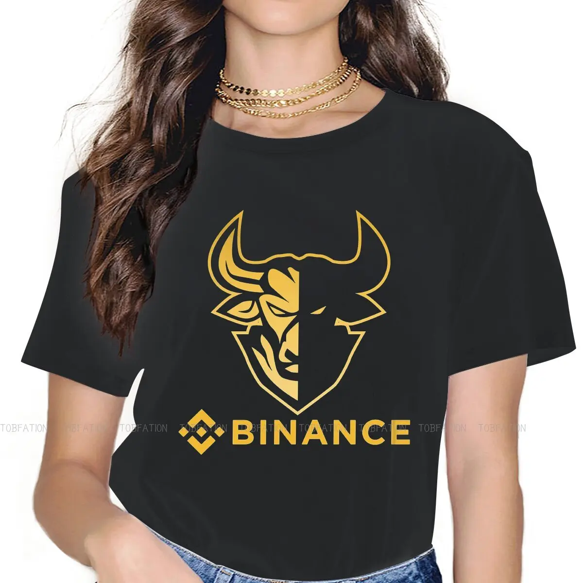 

Binance Coin криптовалюты TRX женские футболки криптовалюты Майнер в эстетике винтажная Женская одежда оверсайз хлопковая графическая одежда
