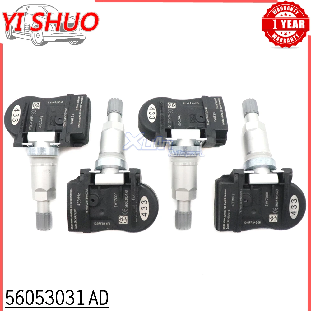 

Датчик TPMS 56053031AD для Chrysler 200 300 Sebring city & кантри 2006-2014 433 МГц, датчик давления в шинах, система датчиков