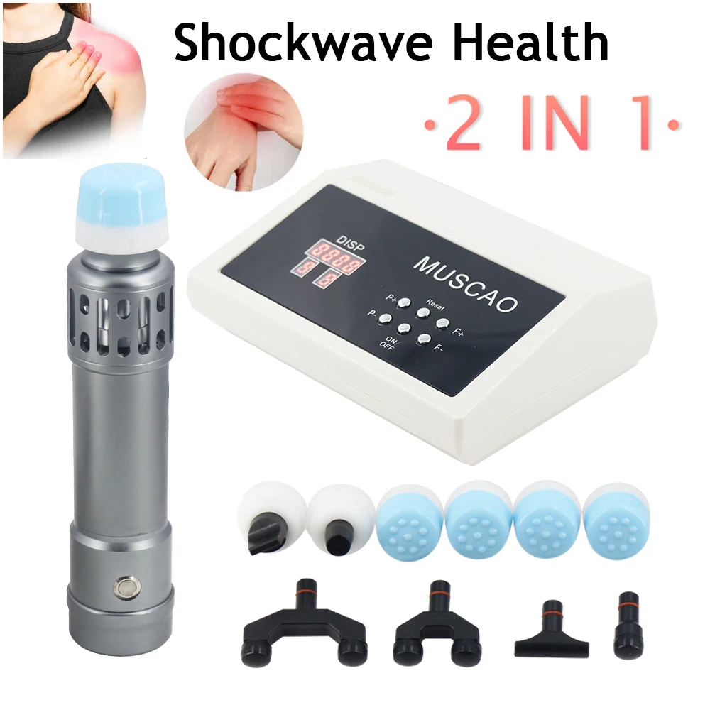 

Портативная машина для ударно-волновой терапии экстракорпоральное лечение хиропрактика облегчение боли тела Массажер 2 в 1 устройство для ударопрочной волны