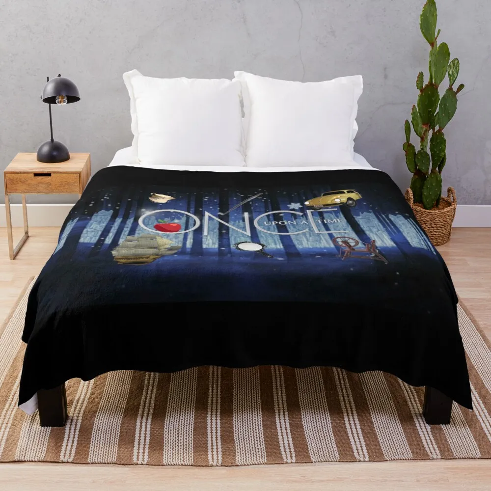 

ONCE UPON A TIME new Sherpa Blanket Warm Super Soft Flannel Office Nap Bedspread Sofa Bedding Plush Quilt Plaids