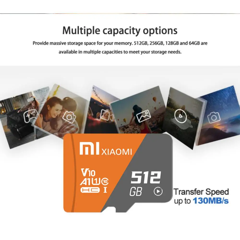 Карта памяти Xiaomi 2 ТБ EVO Plus 64 ГБ/128 ГБ/256 ГБ/512 ГБ