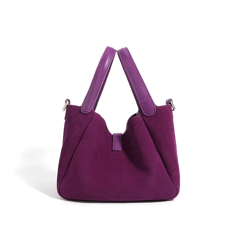 MABULA натуральная кожа замшевая винтажная сумка-корзина Hobos модная однотонная