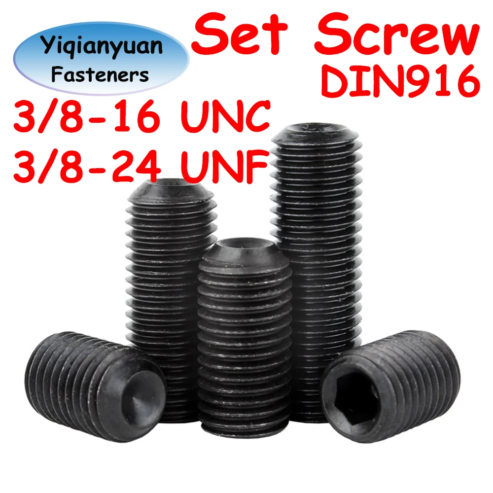 

Yiqianyuan шестигранные установочные винты с крышкой DIN916 класс 12,9