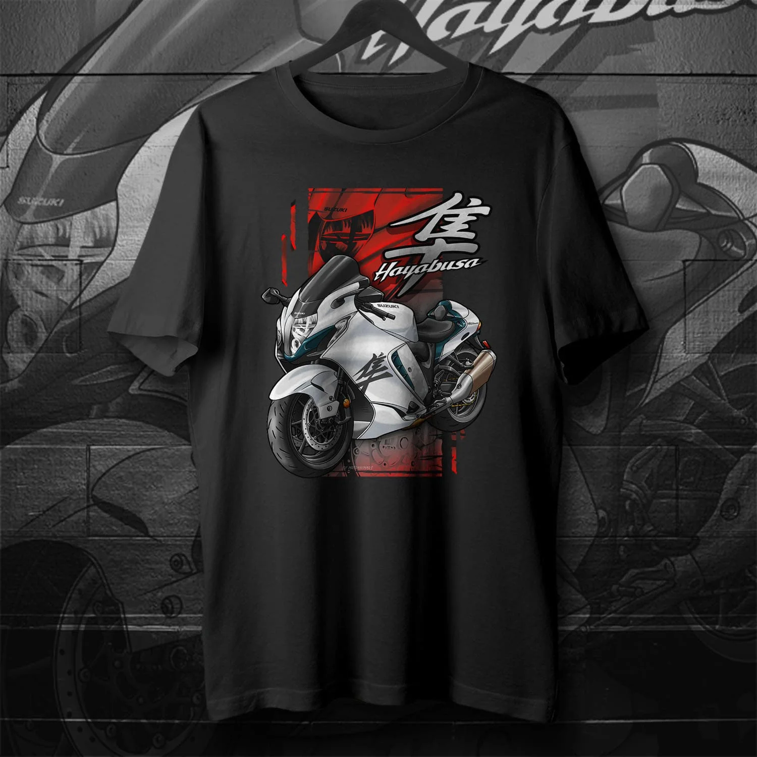 Японские модели 2021-2024 года мотоциклетная футболка Hayabusa новая повседневная