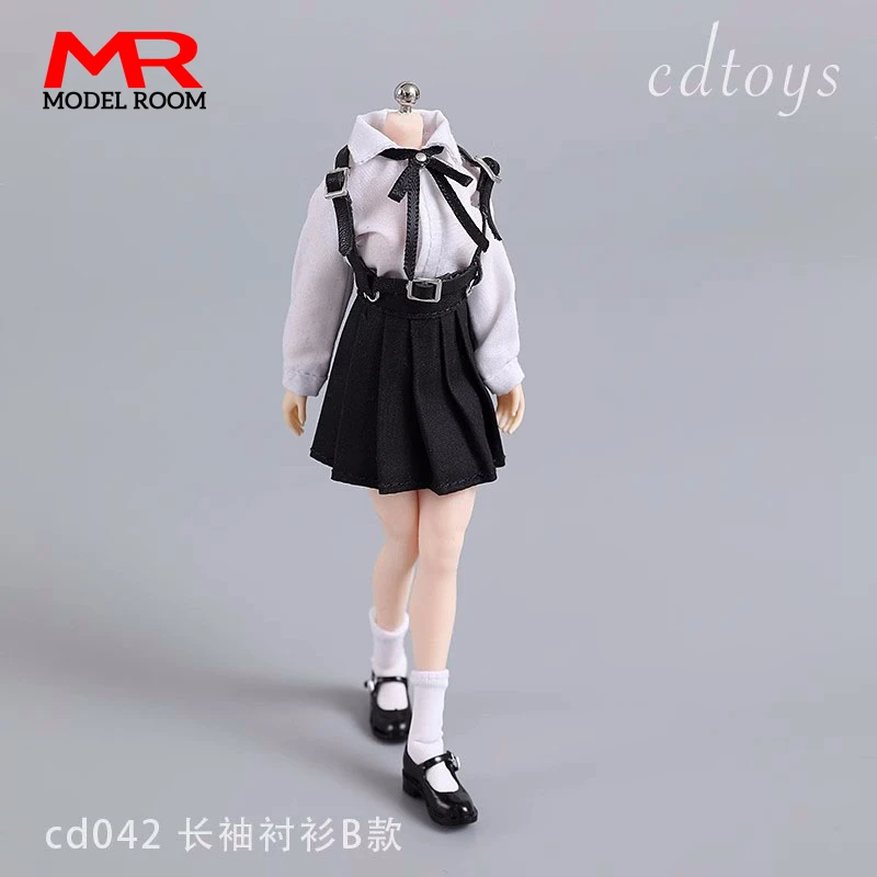 Фото Cdtoys cd042 масштаб 1/12 Студенческая униформа для девочек JK костюмы одежда модель подходит 6 дюймов TBL PH женщина-солдат экшн-фигурки Куклы №4