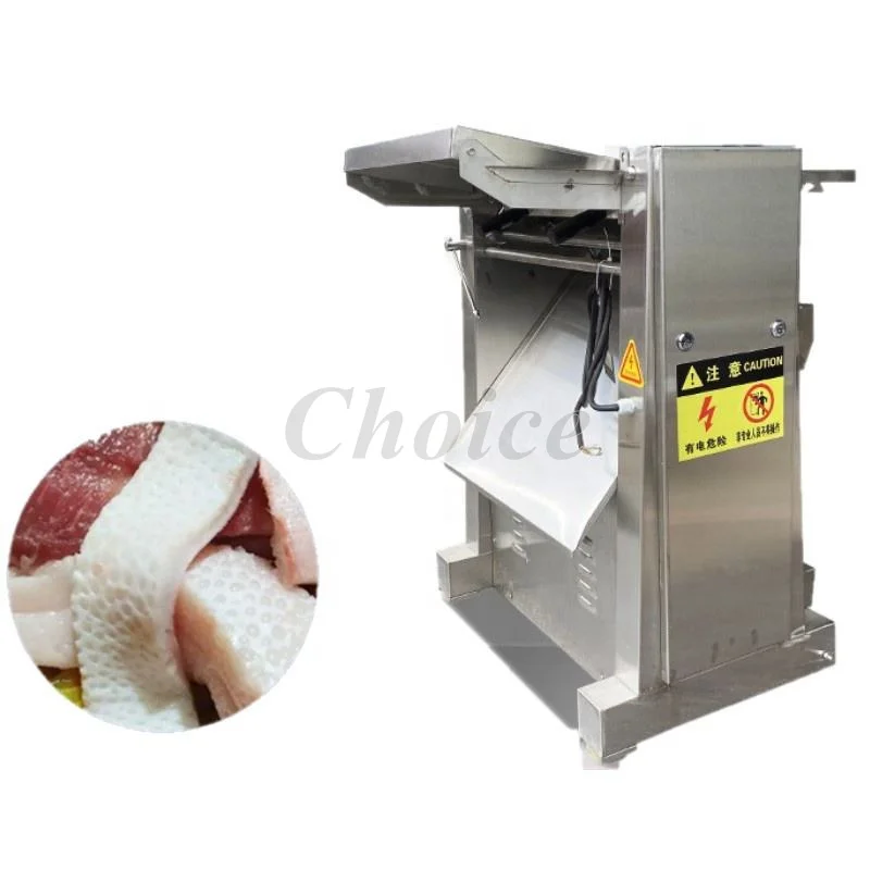 

Commercial Electric Stainless Steel Pig Skin Processing Equipment Pig Meat Pork Skin Removing Separator Cutting Machine