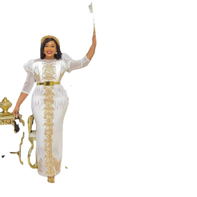 

Plus Size Evening Dresses Women Dashiki African Turkey Wedding Party Dress Ankara Luxury Dress Robe Africaine Femme 2022