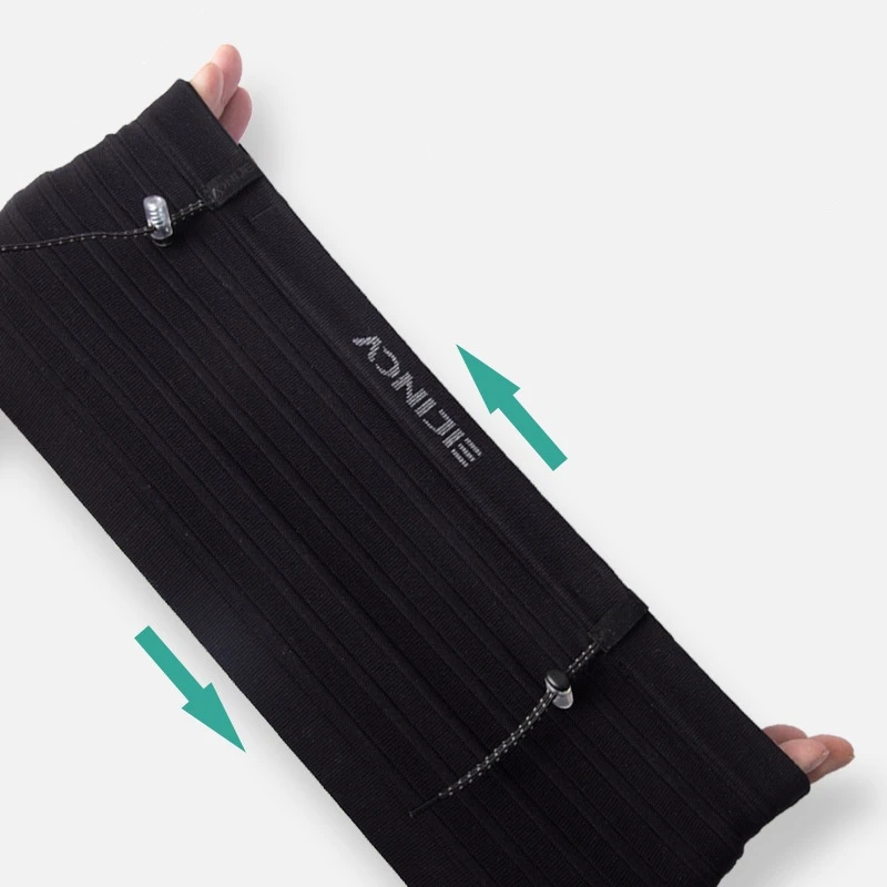 AONIJIE W8116 Woven Elastic Sports Waist Bag Running Belt with 250ml Soft Flask