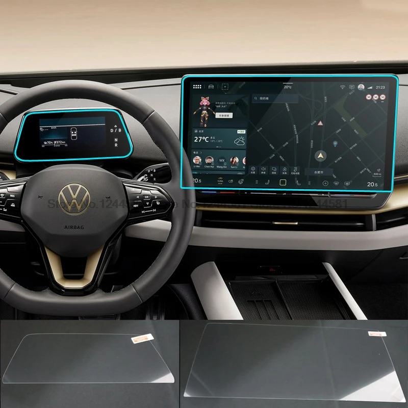 

Закаленное стекло для Volkswagen ID.UNYX 2024 2025, автомобильная GPS-навигация, защитная пленка, Защитная пленка для ЖК-экрана, пленка против царапин