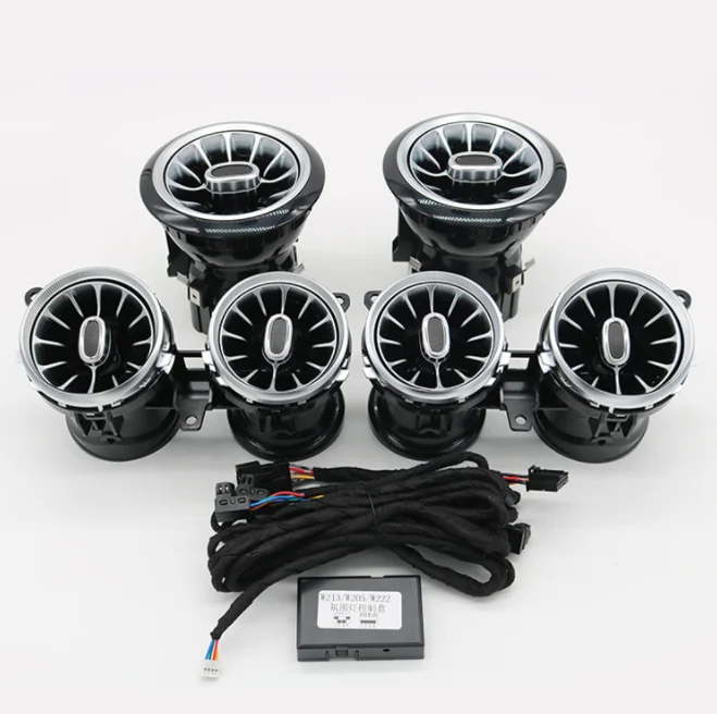 

64 colors air vent luminous turbine air outlet nozzles neon light air vent ambient light For Mercedes Benz W213 E-Class
